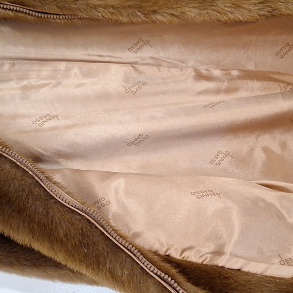 Dennis Basso Faux Sable Coat - Picture 7 of 7